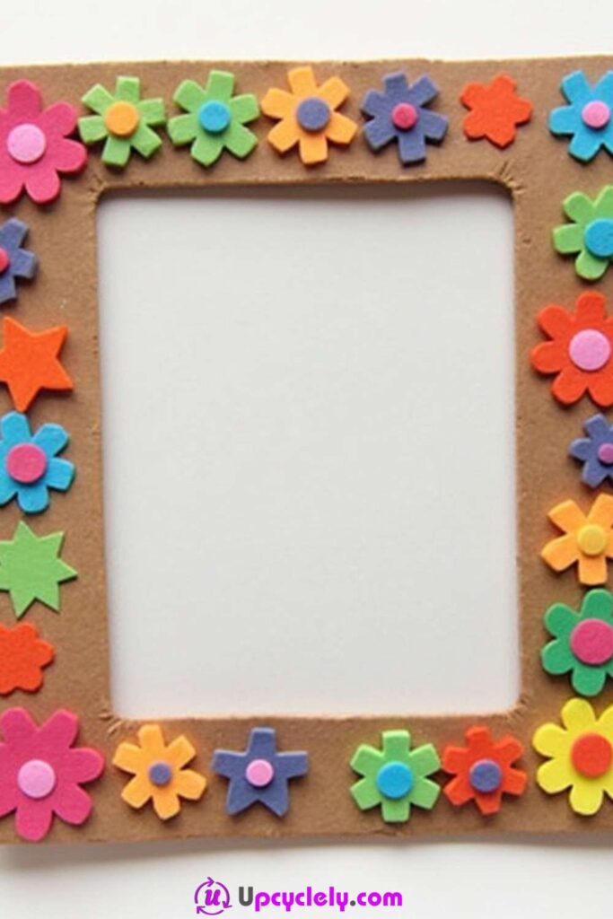 Foam Flower Picture Frame