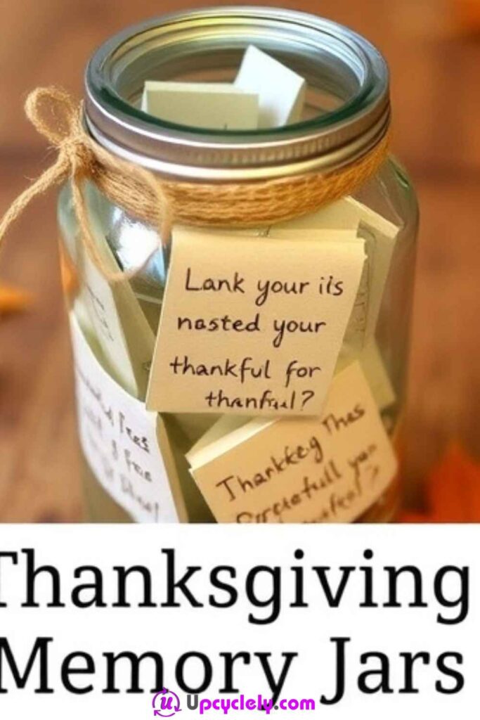 Thanksgiving Memory Jars
