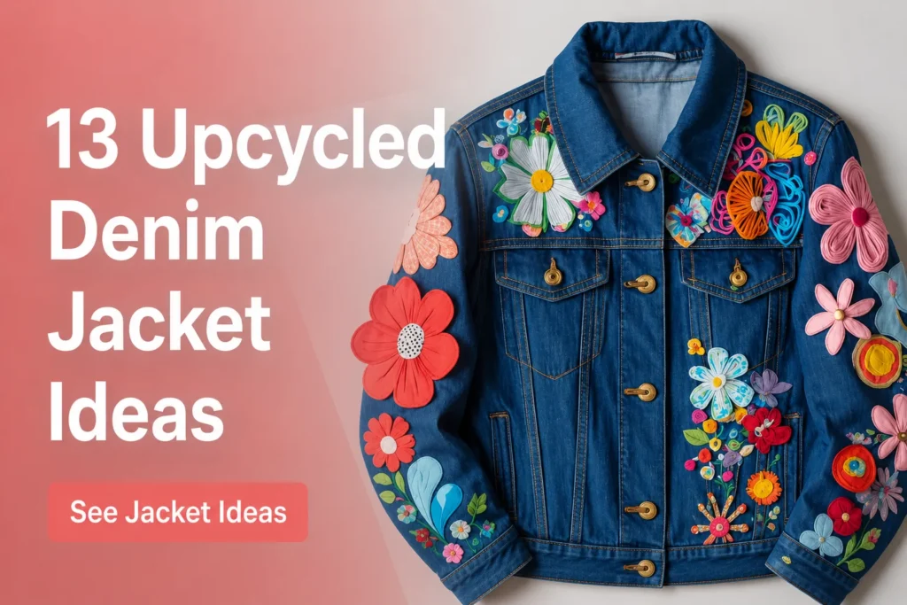 13 Upcycled Denim Jacket Ideas