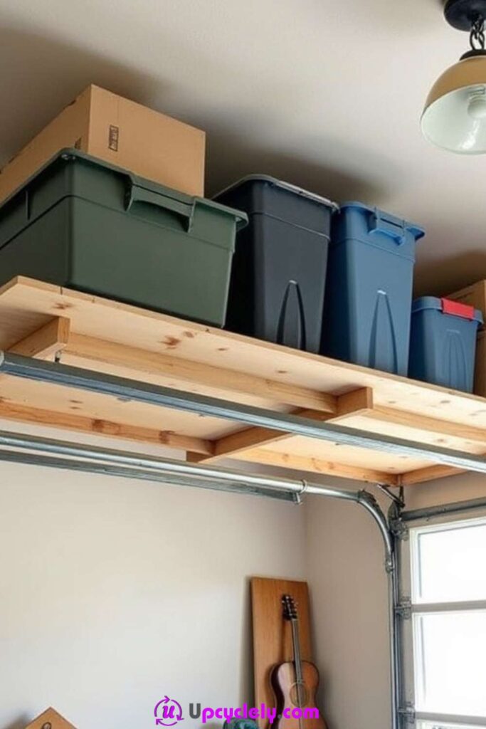 Overhead Garage Storage Shelves