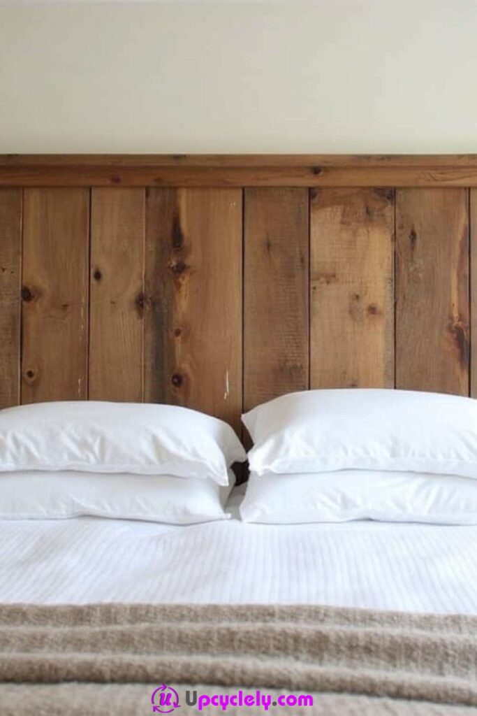 Rustic Wooden Headboard