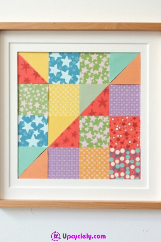 Scrapbook Paper Wall Art