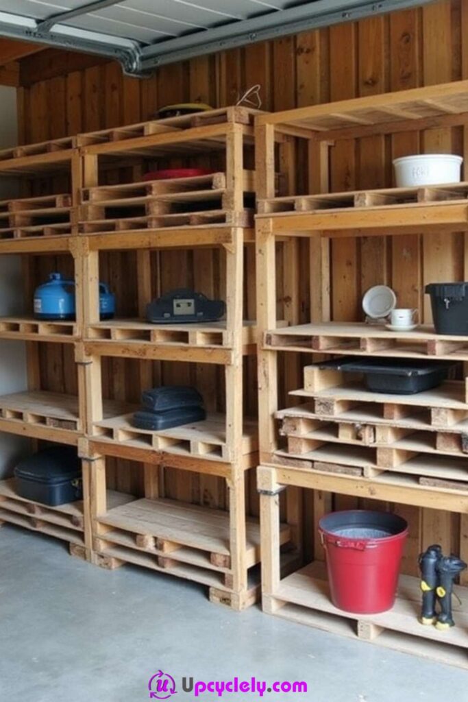Pallet Shelving for Garage