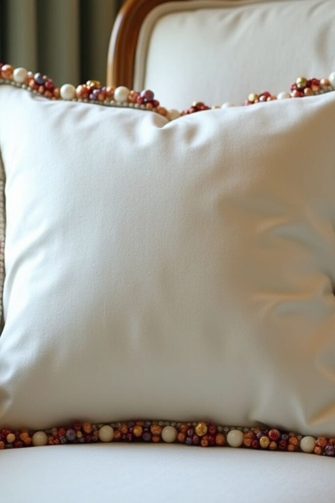 Beaded Pillows