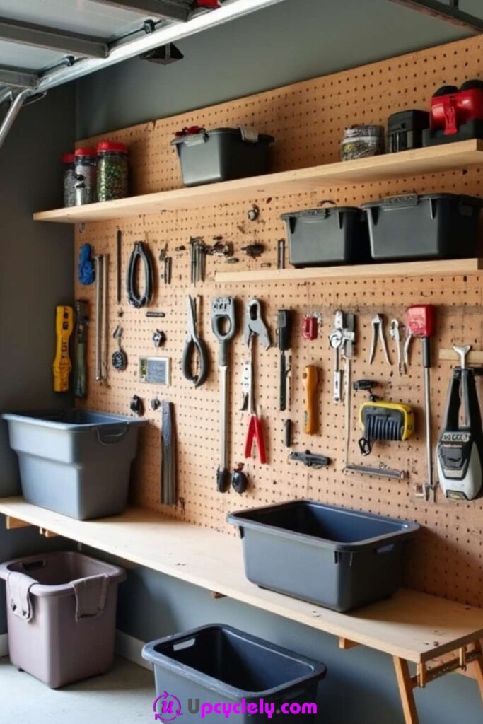 Pegboard Shelving System