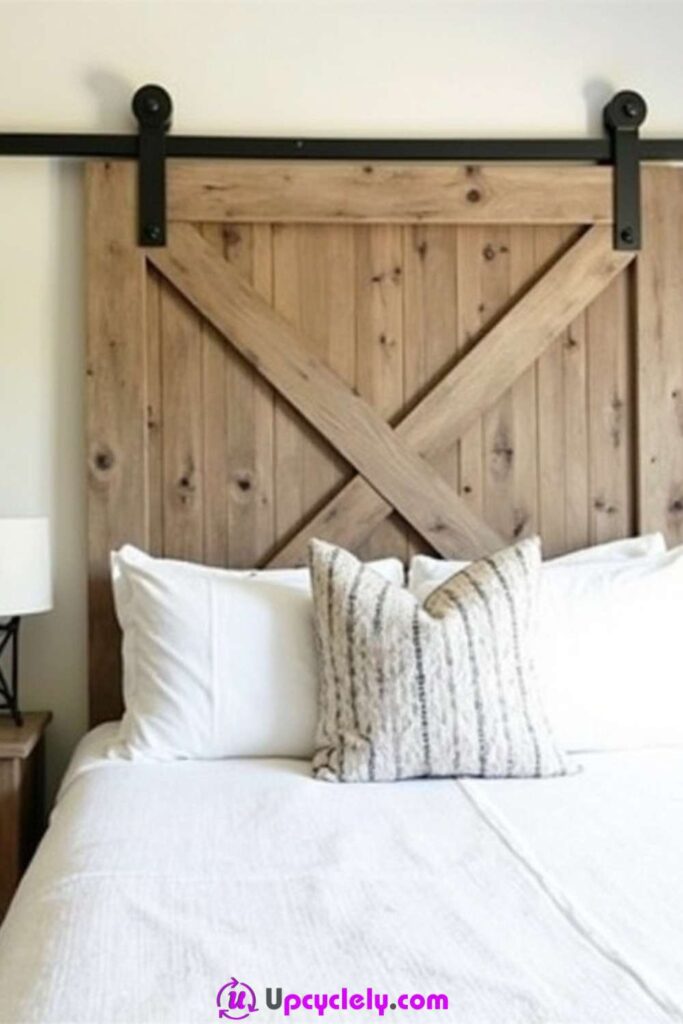 Sliding Barn Door Headboard