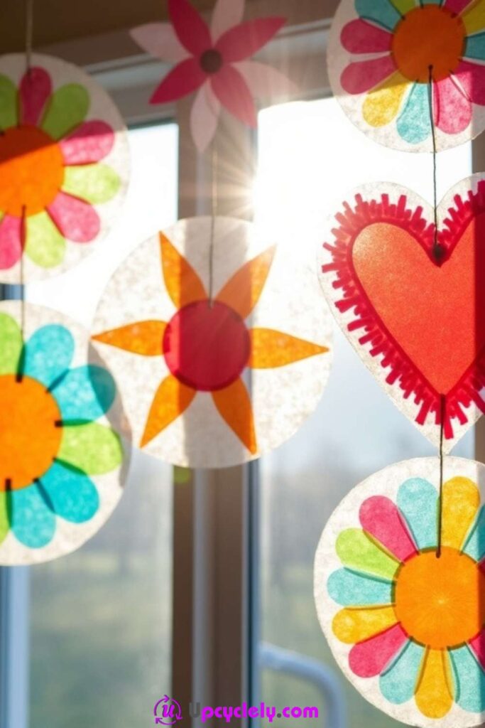 Tissue Paper Suncatchers