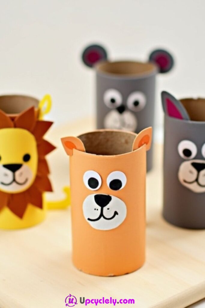 Animal-Themed Toilet Paper Roll Figures
