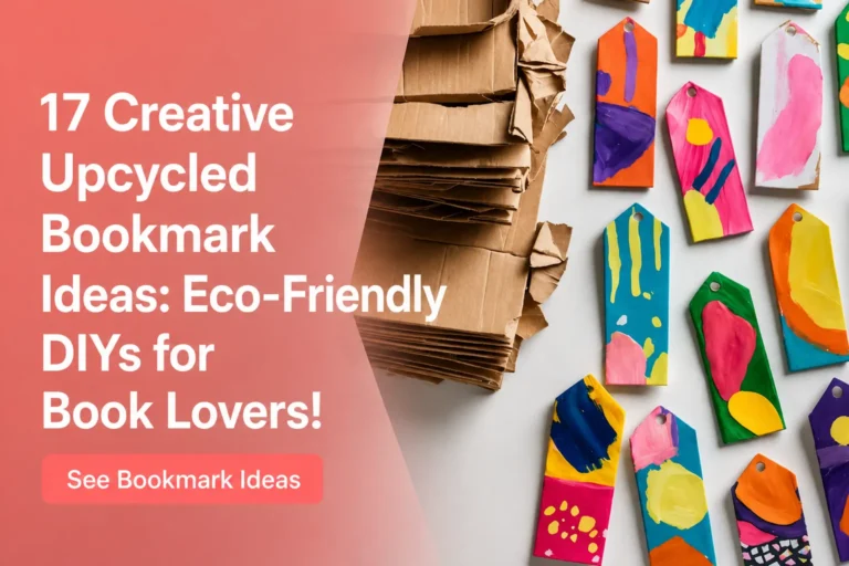 17 Creative Upcycled Bookmark Ideas Eco-Friendly DIYs for Book Lovers!