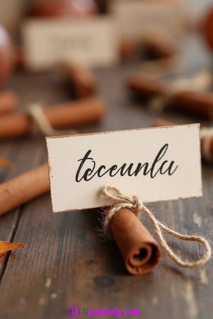 Cinnamon Stick Place Cards