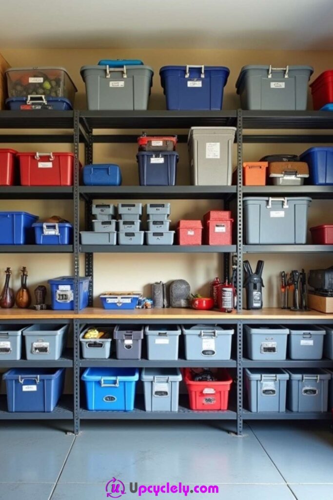 Space-Saving Garage Shelves