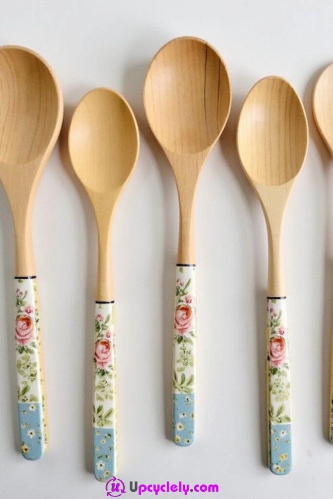 Decoupage Wooden Spoons