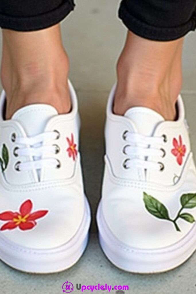 Decoupage Canvas Shoes