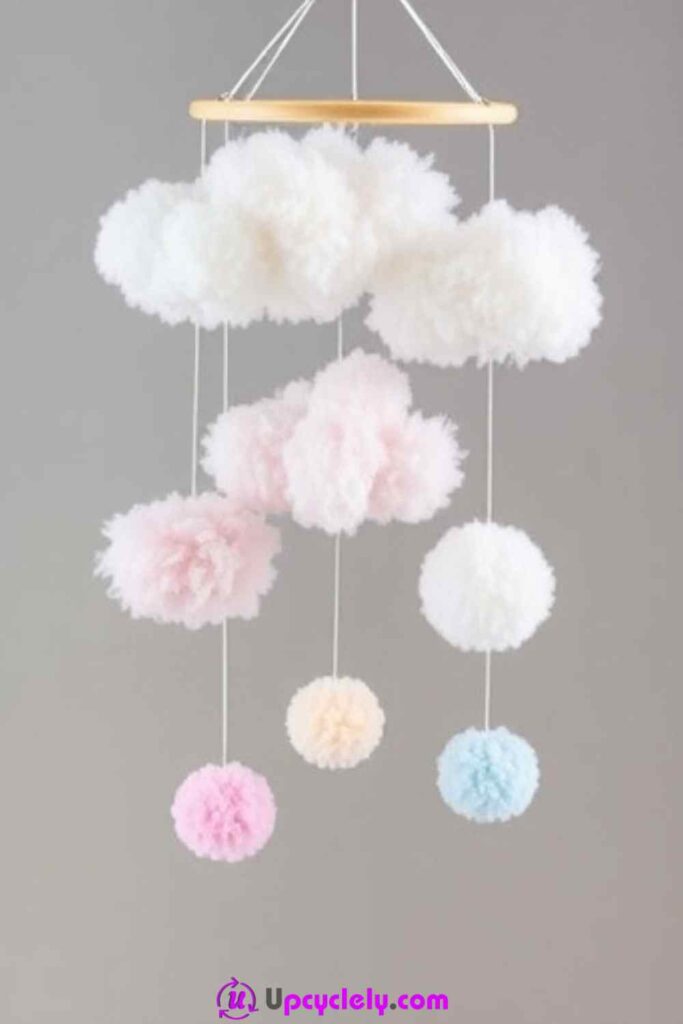 Cotton Candy Clouds Mobile