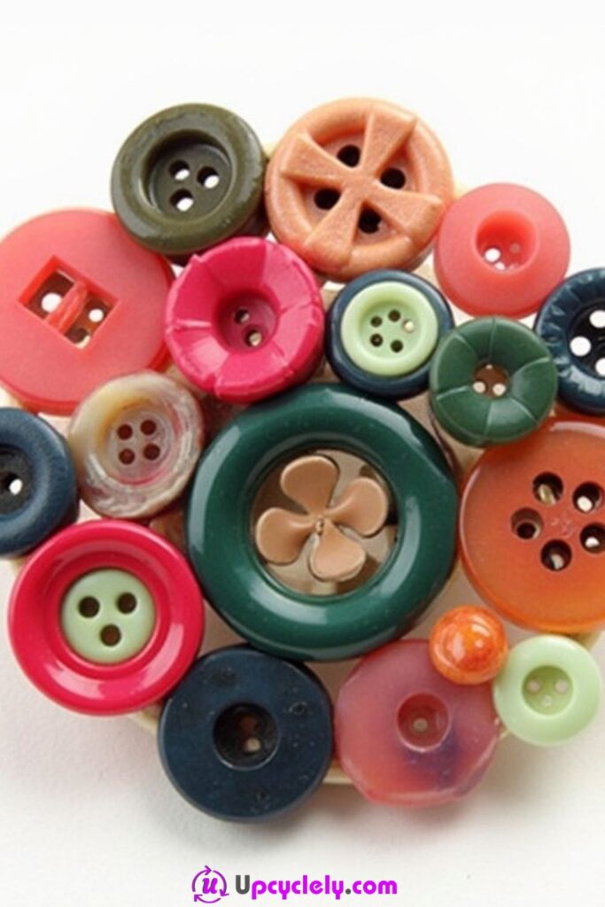 Button Brooch