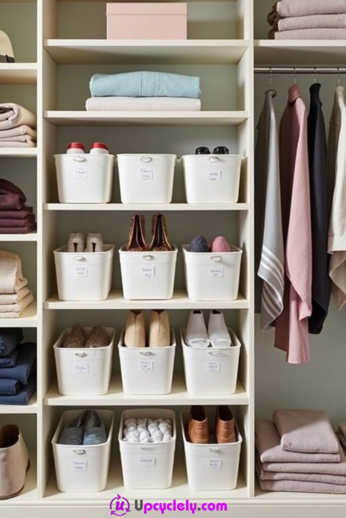 Closet Shelf Organizer Idea