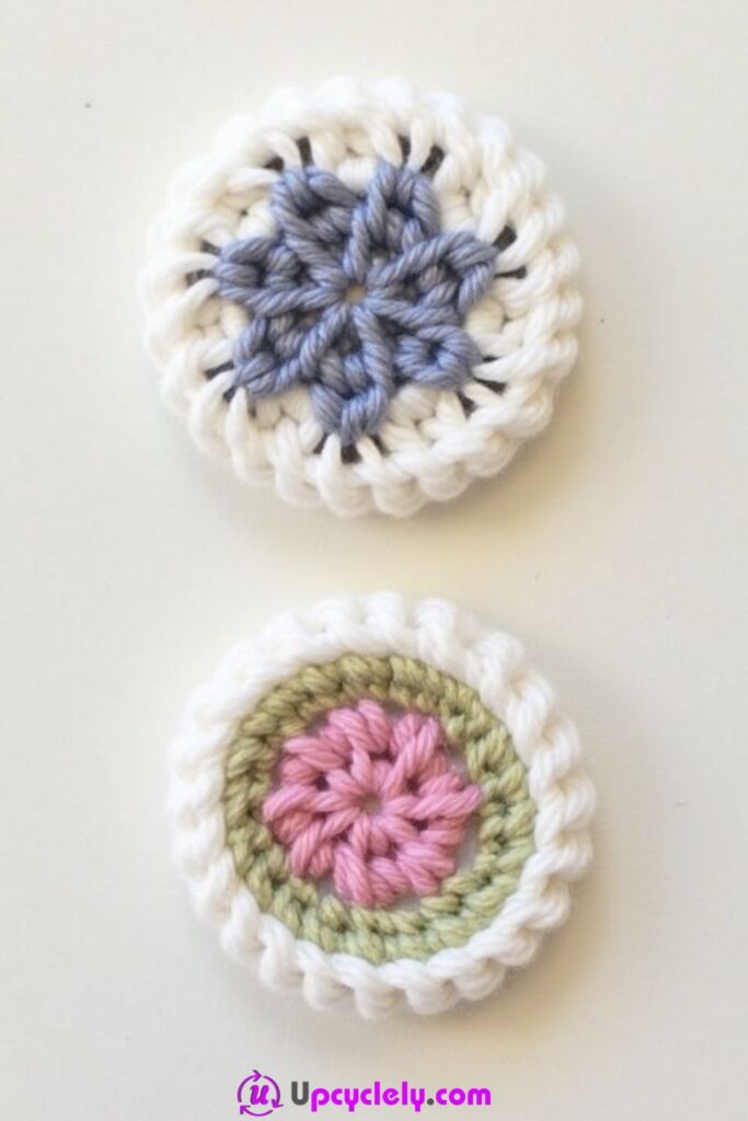 Crochet Button Magnets