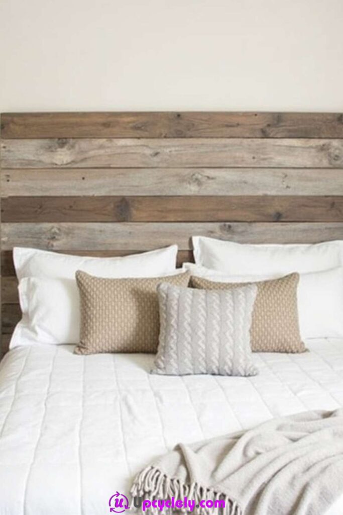 Farmhouse-Style Headboard Idea