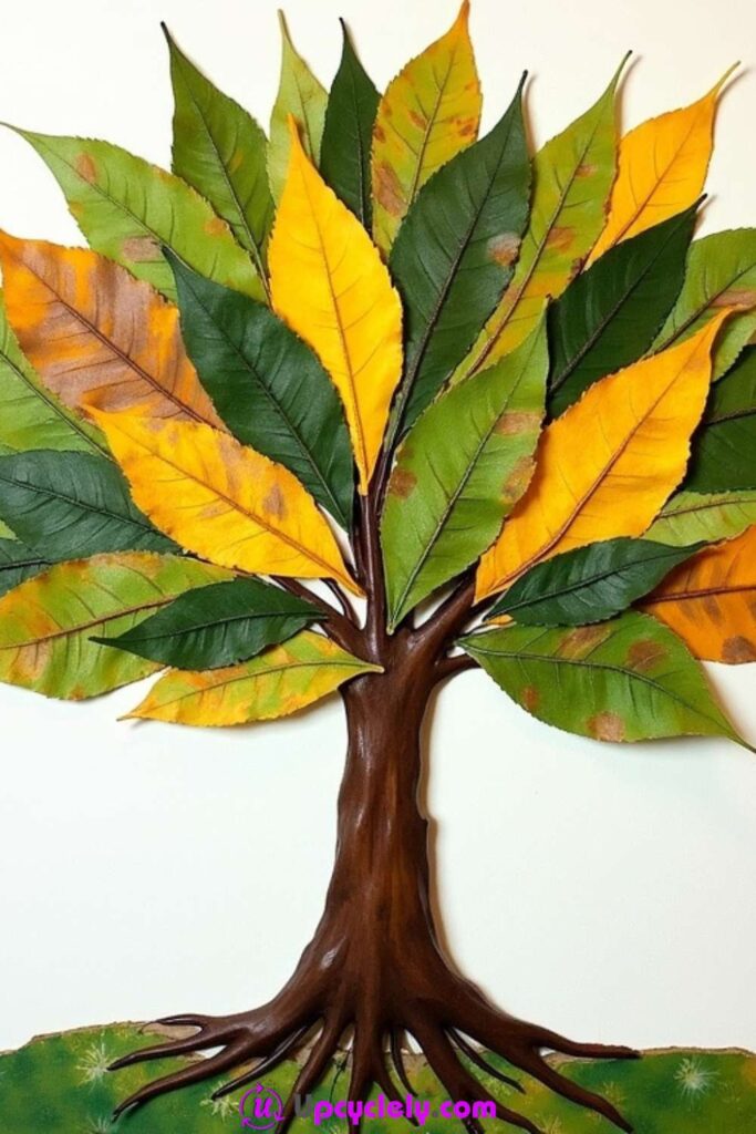 Leaf Collage Art