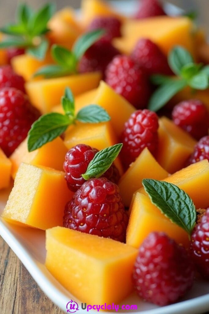 Fruit and Mint Garnish