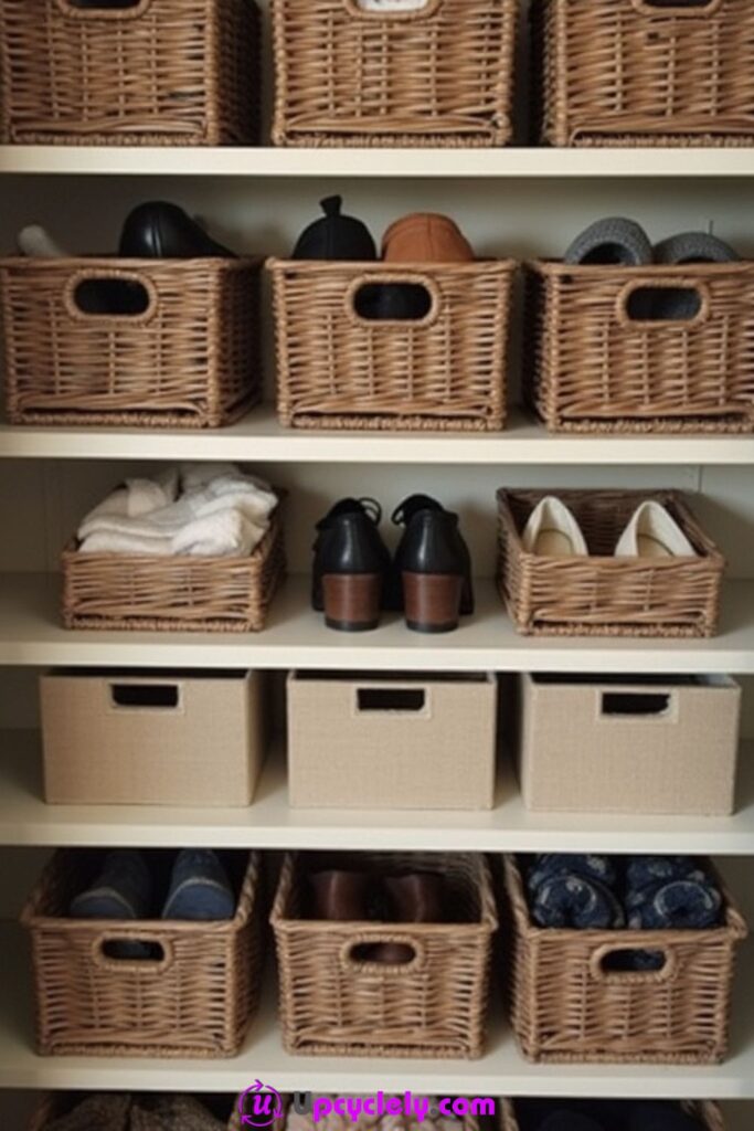 Closet Storage with Basket