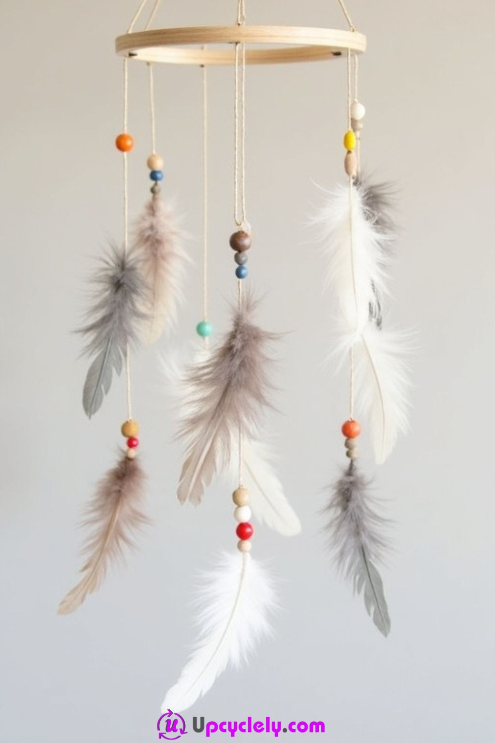 Feather and Bead Mobile