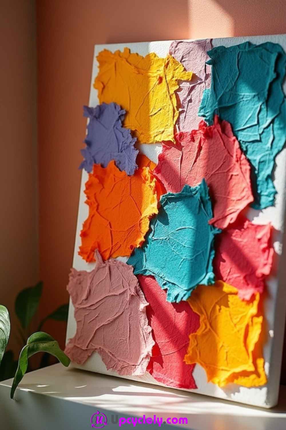 Tissue Paper Collage Art