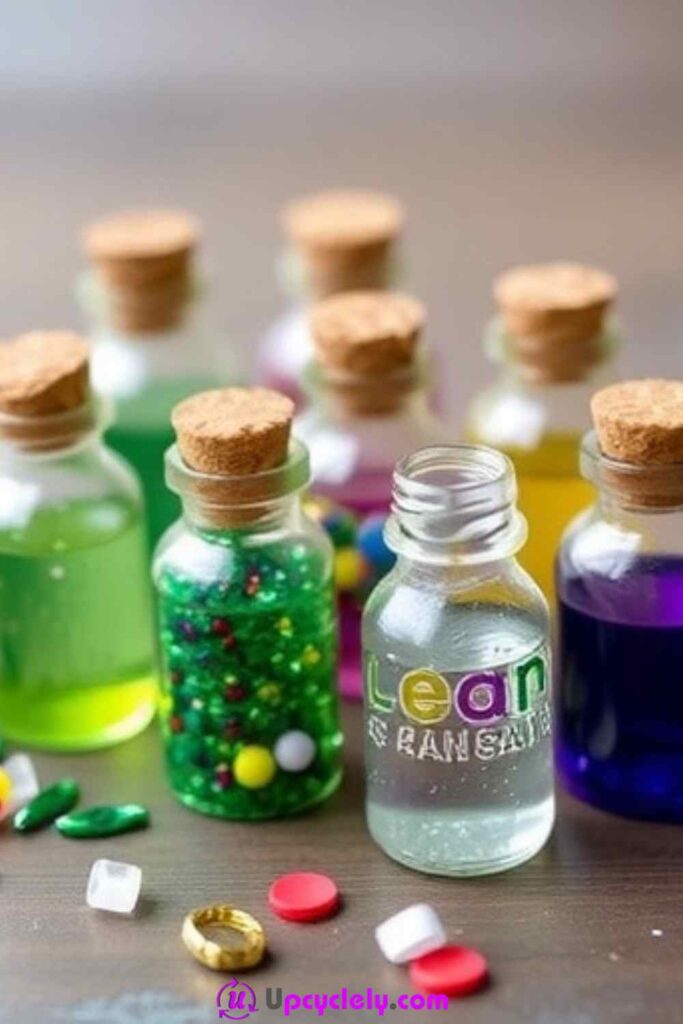 Mini Glass Bottles of Potions