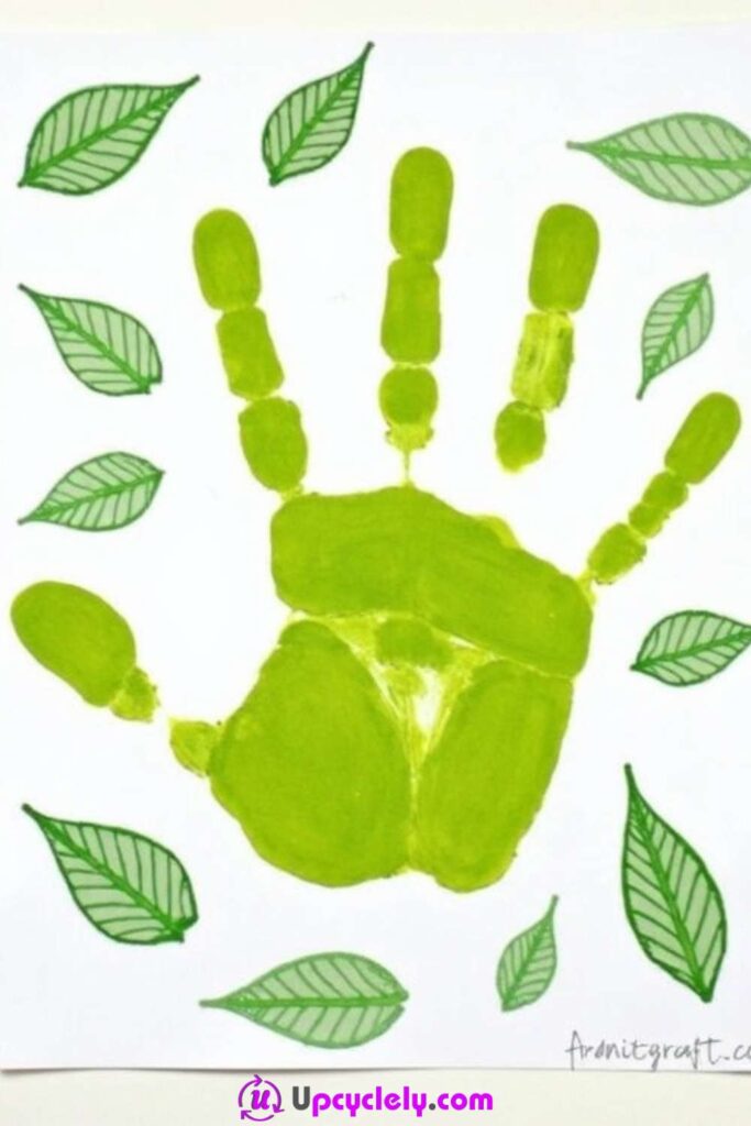 Leaf Handprint Craft