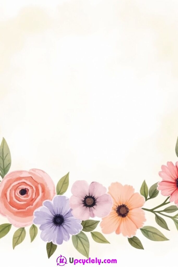 Hand-Painted Floral Card