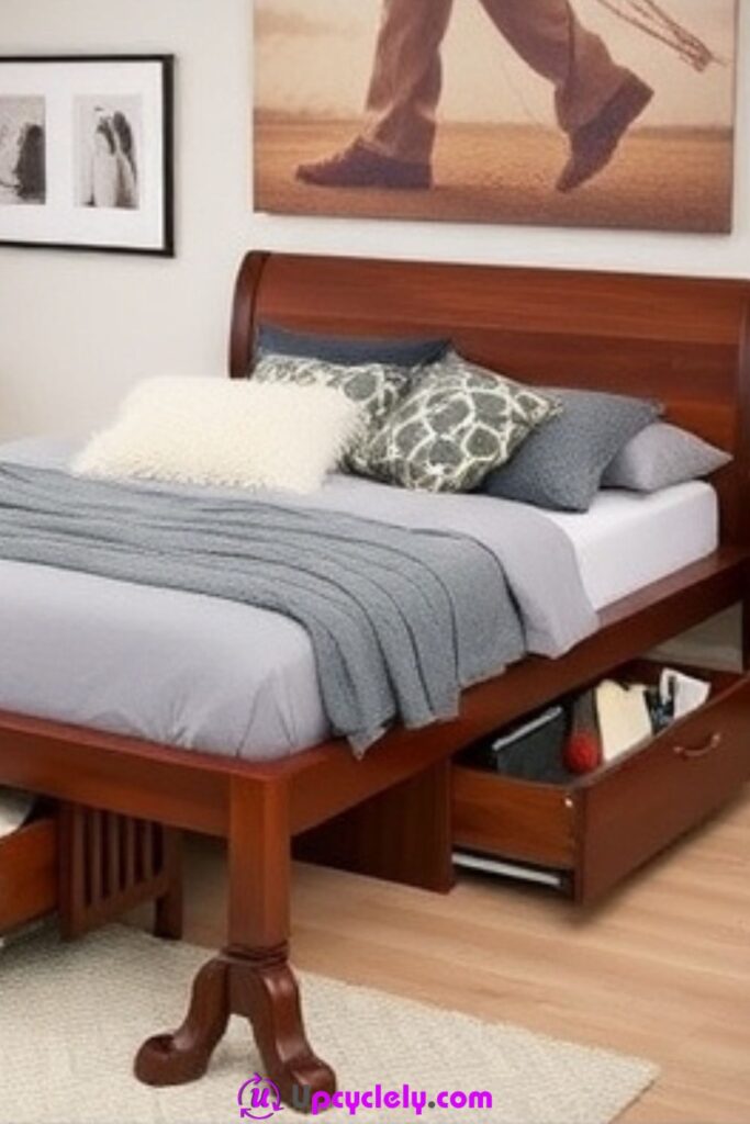 Platform Bed Frame with Storage