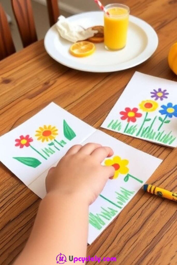 Sticker Flower Cards