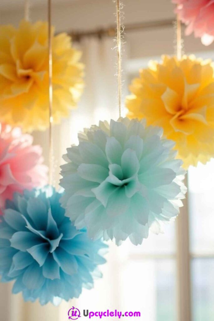 Tissue Paper Pom-Poms