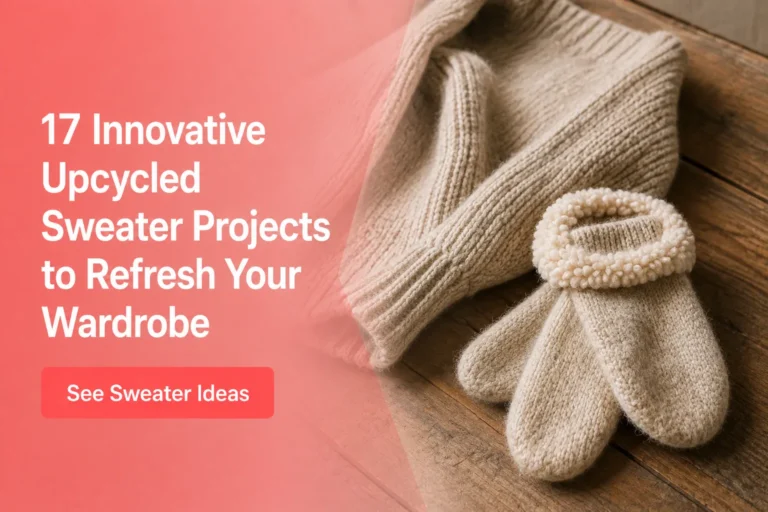 17 Innovative Upcycled Sweater Projects to Refresh Your Wardrobe