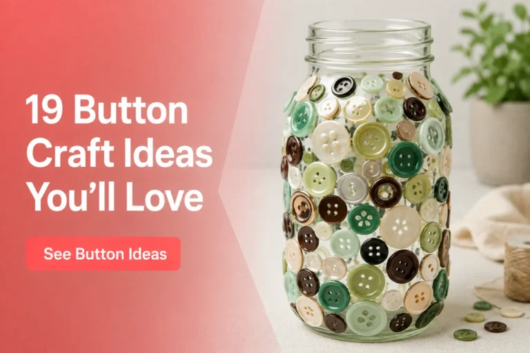 19 Button Craft Ideas You’ll Love