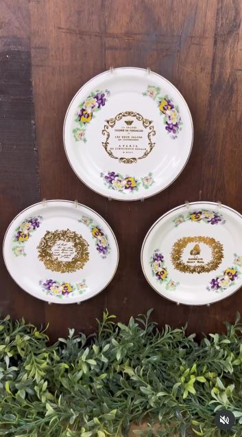 Arrange Thrifted Porcelain Plates as Wall Art