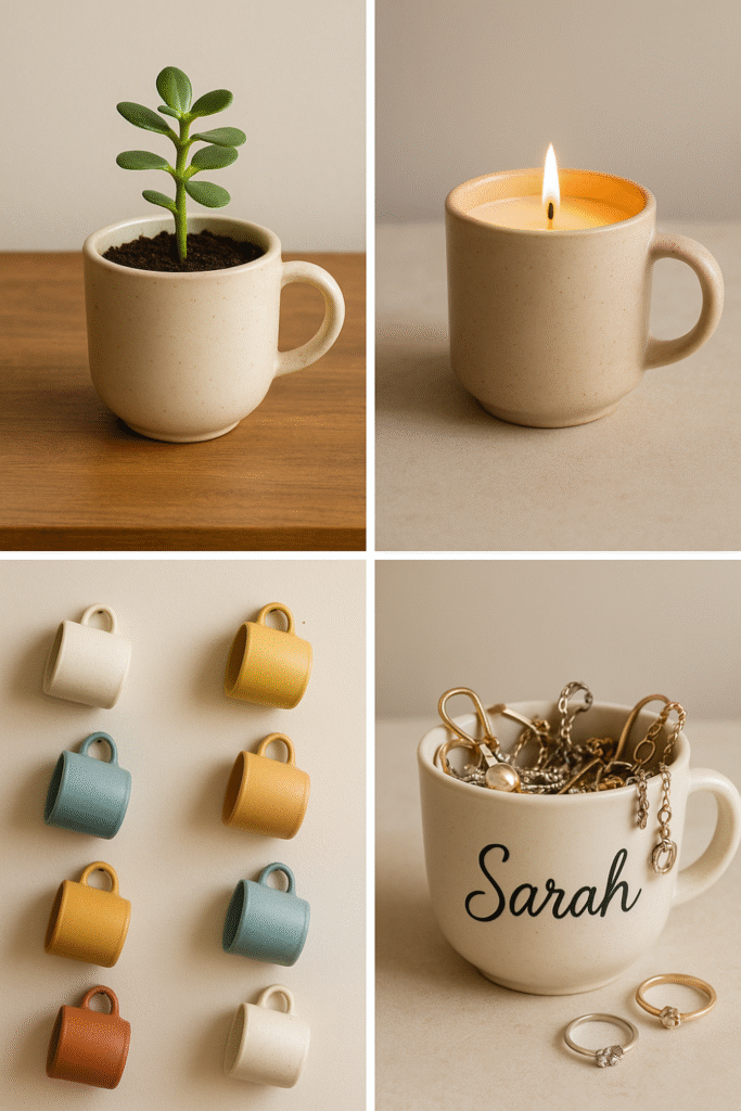 How to Upcycle Coffee Mugs steps