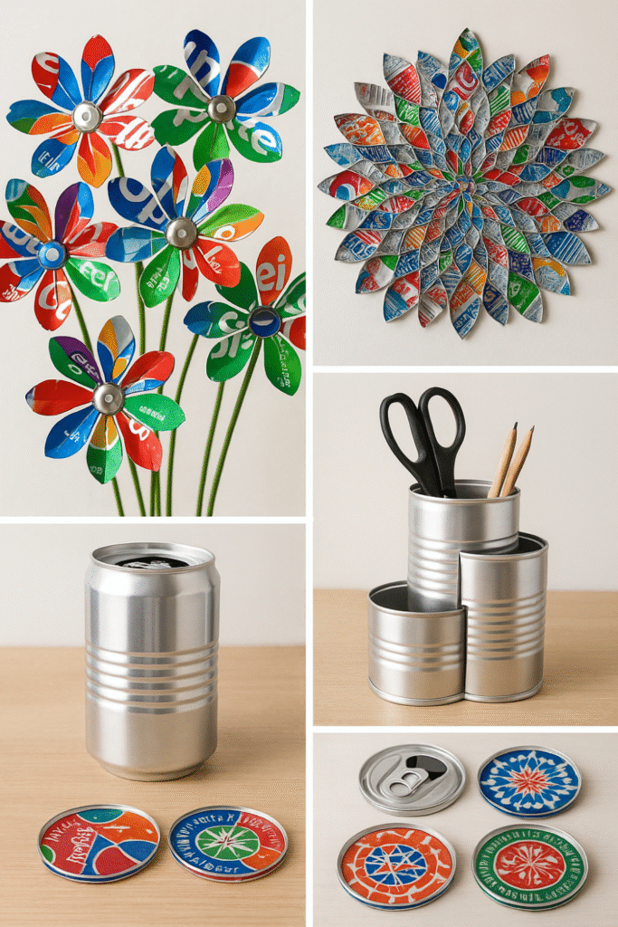 How to Upcycle Soda Cans steps