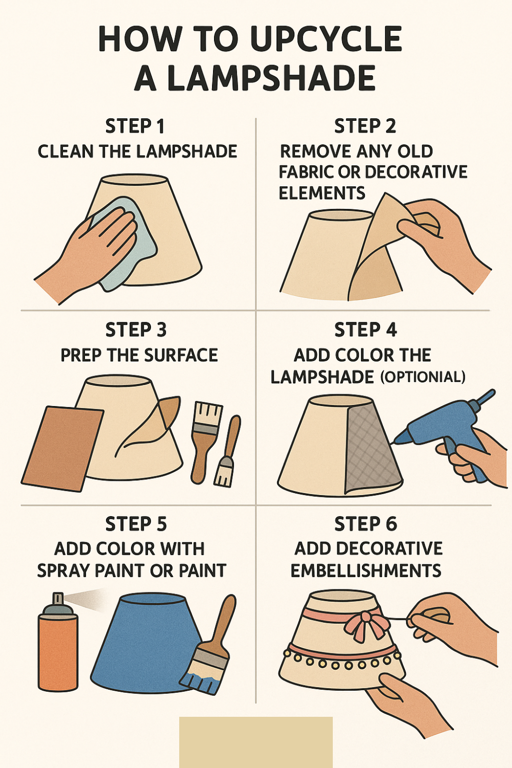 How to Upcycle a Lampshade