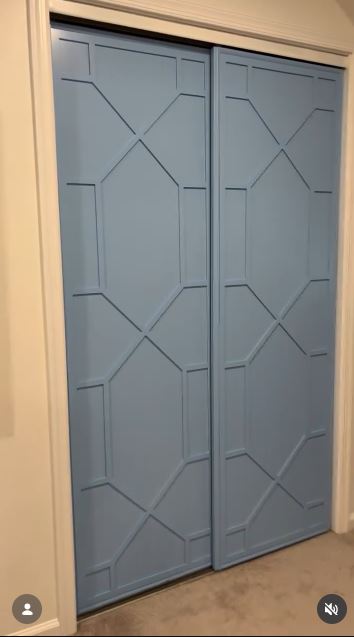 Add Decorative Overlays to Mirrored Bypass Doors Add Decorative Overlays to Mirrored Bypass Doors
