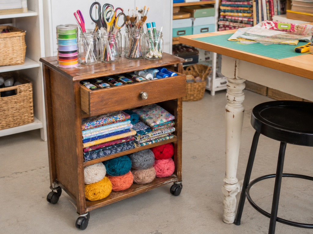 Build a Mobile Craft Supply Cart