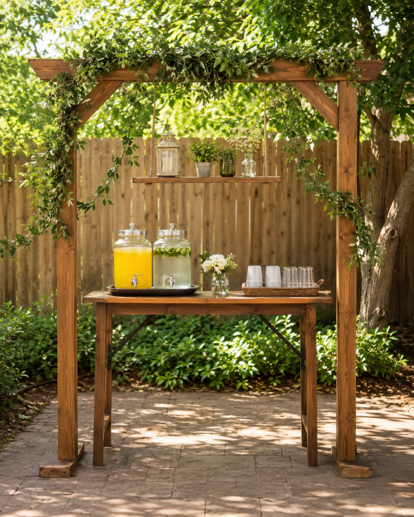 Build a Simple Backyard Refreshment Station Around the Arch Build a Simple Backyard Refreshment Station Around the Arch