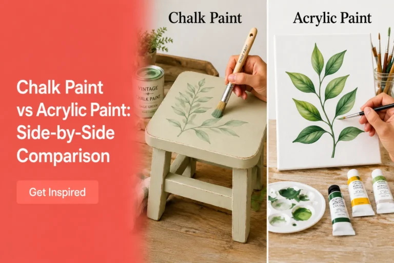 Chalk Paint vs Acrylic Paint Side-by-Side Comparison