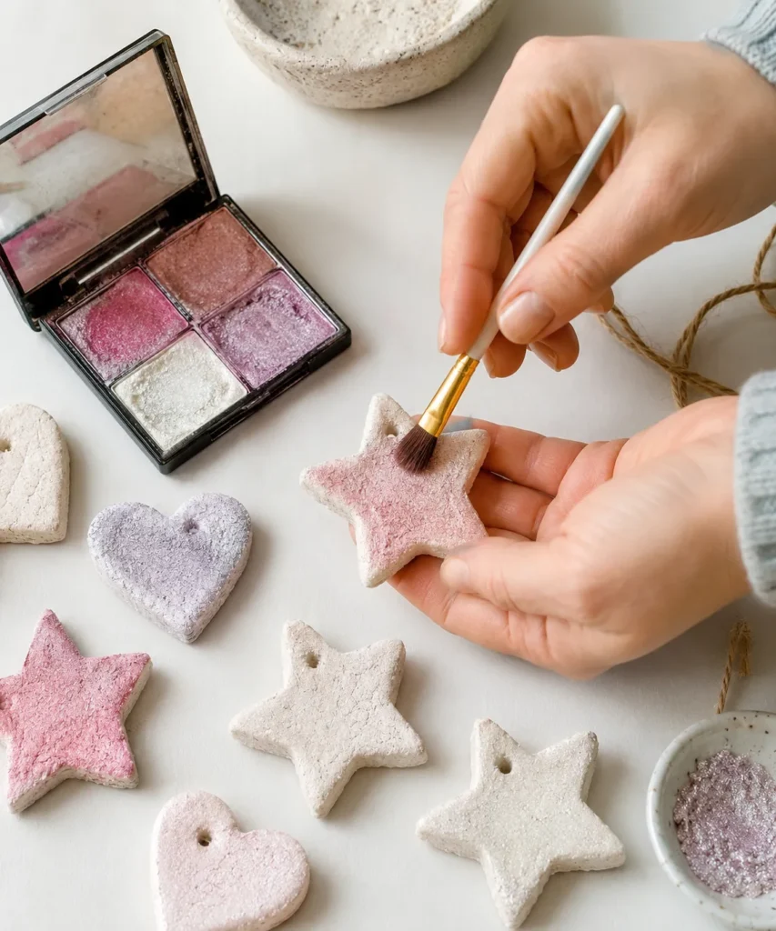 Color Air-Dry Clay Ornaments With Shimmer Color Air-Dry Clay Ornaments With Shimmer