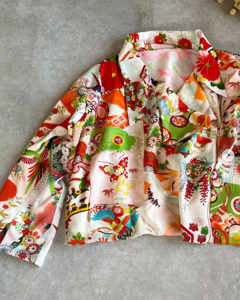 Combine Kimono Scraps into a Cropped Patchwork Jacket Combine Kimono Scraps into a Cropped Patchwork Jacket