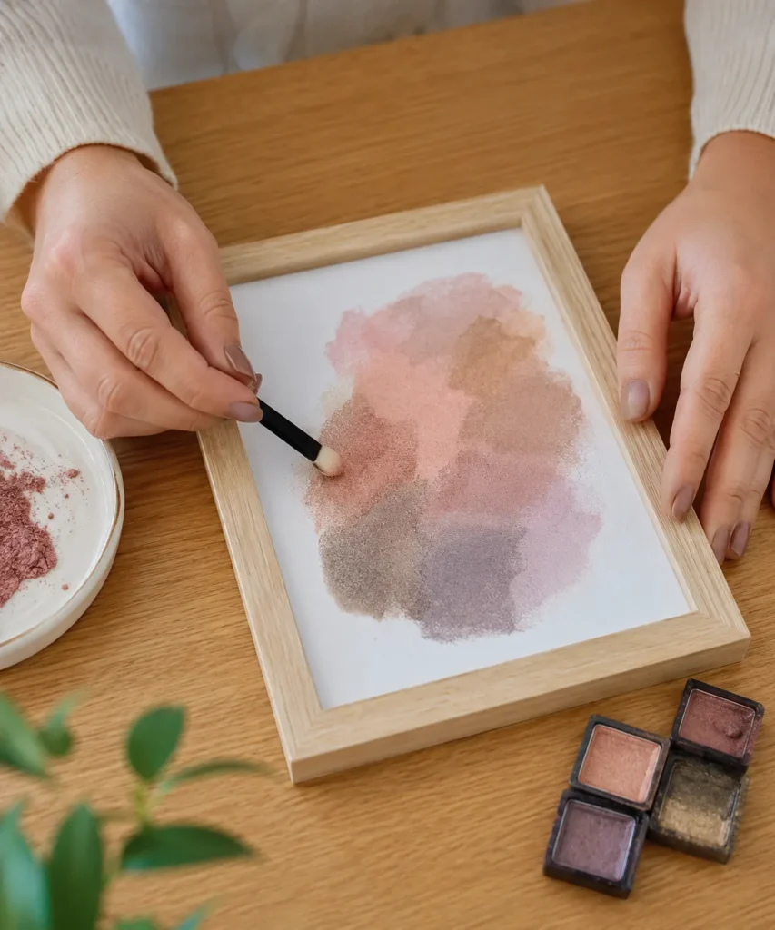 Create Framed Abstract Pigment Art Create Framed Abstract Pigment Art