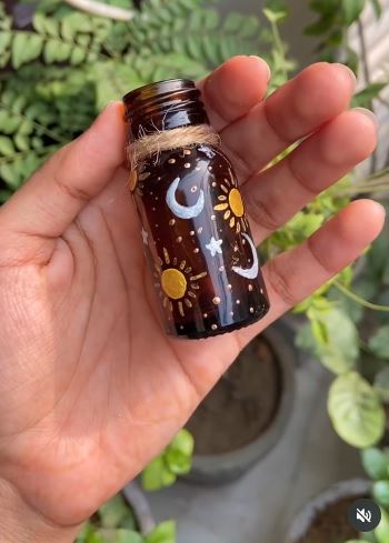 Create Moon-and-Stars Bottle Art Create Moon-and-Stars Bottle Art