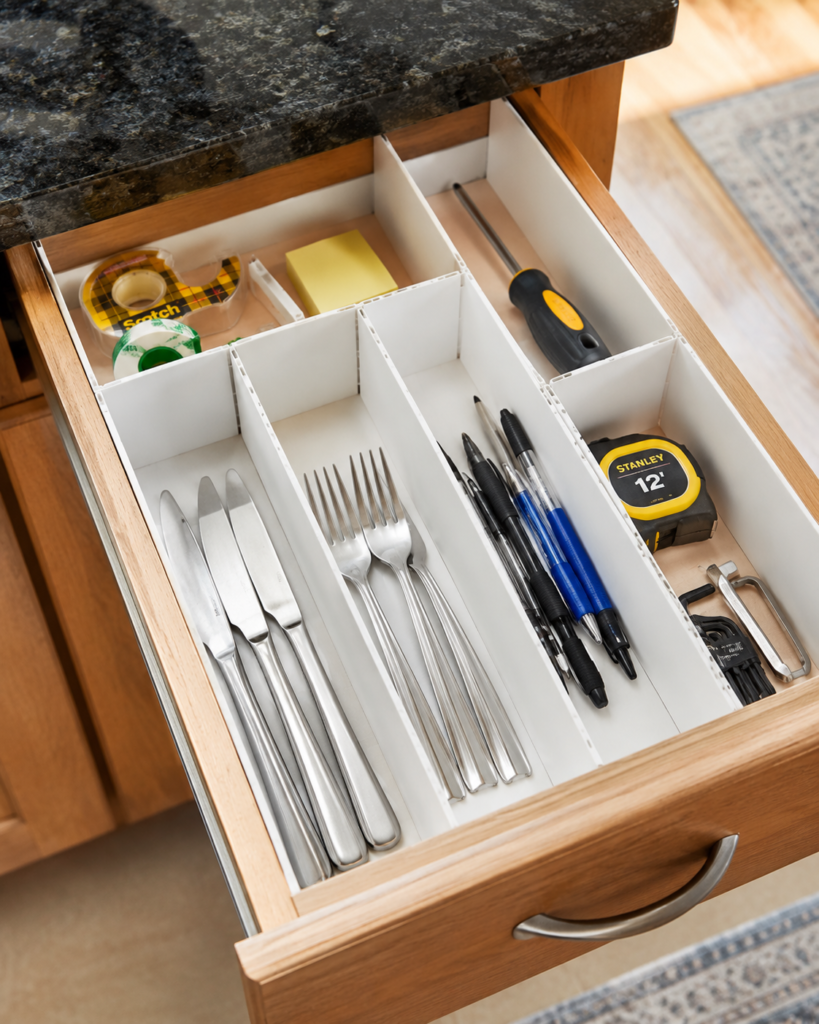 Cut Sturdy Slats into Custom Drawer Dividers Cut Sturdy Slats into Custom Drawer Dividers