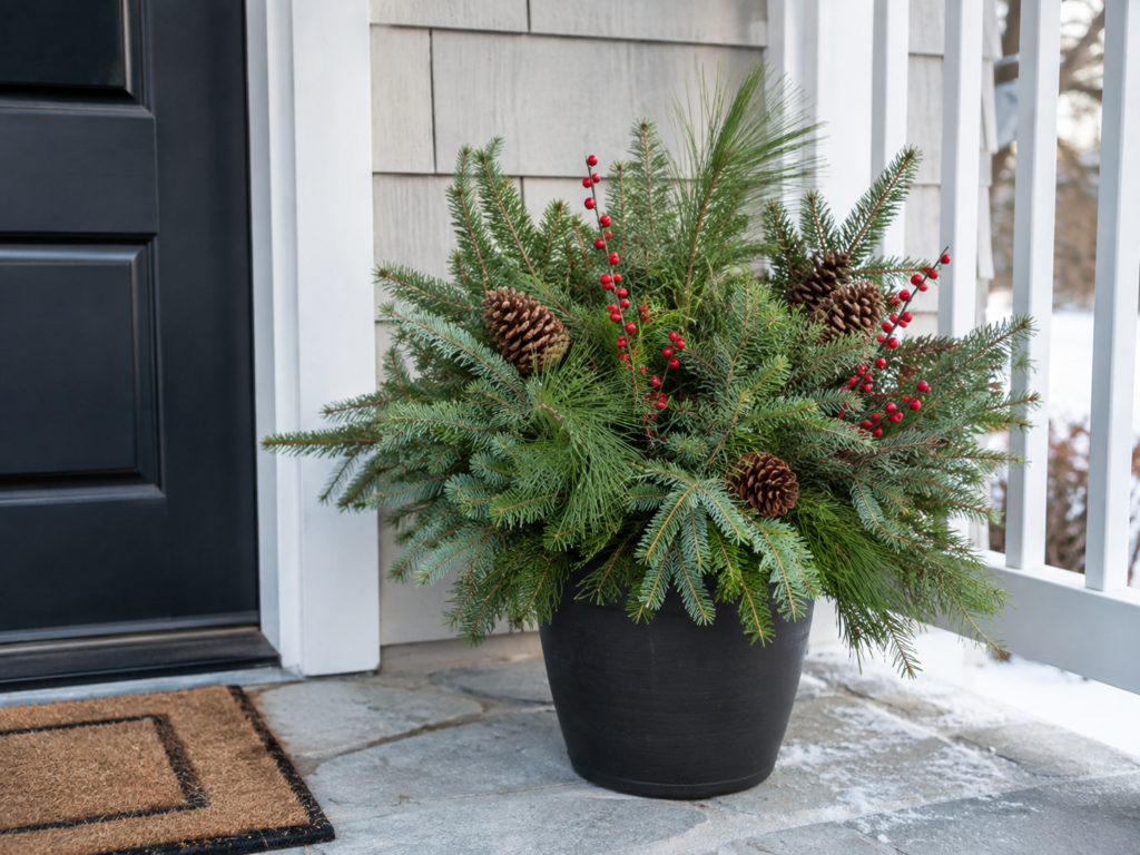 Fill an Outdoor Planter With Tree Clippings Fill an Outdoor Planter With Tree Clippings