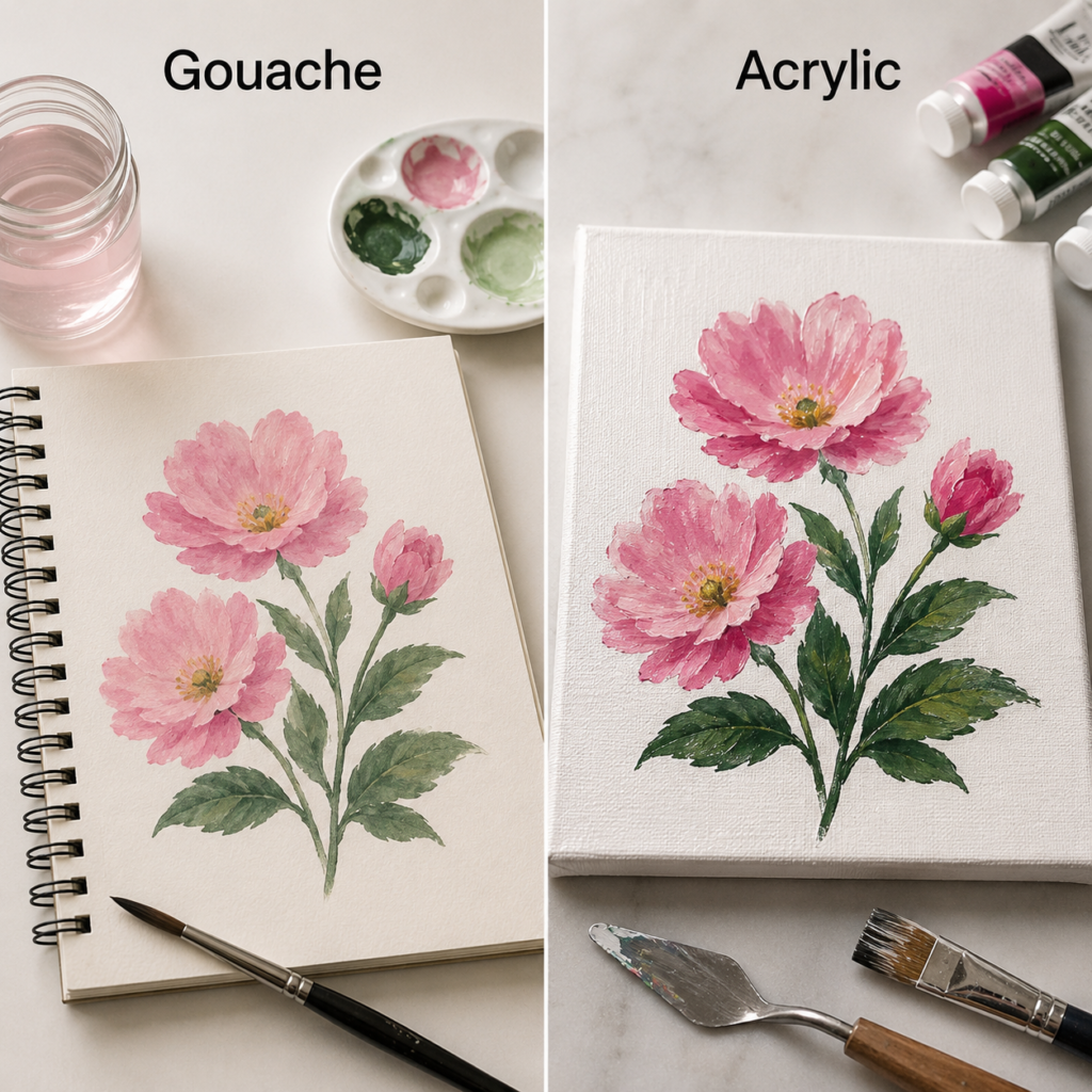 Flower Painting Gentle Blending Compared With Bold Layering Flower Painting Gentle Blending Compared With Bold Layering